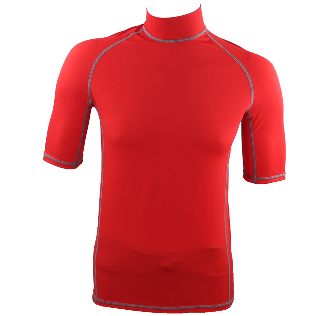 210 Sgm NYLON UV 50+ MANCHES COURTES POUR HOMMES ET FEMMES BLEU ROUGE BLANC COULEURS RASH GUARD